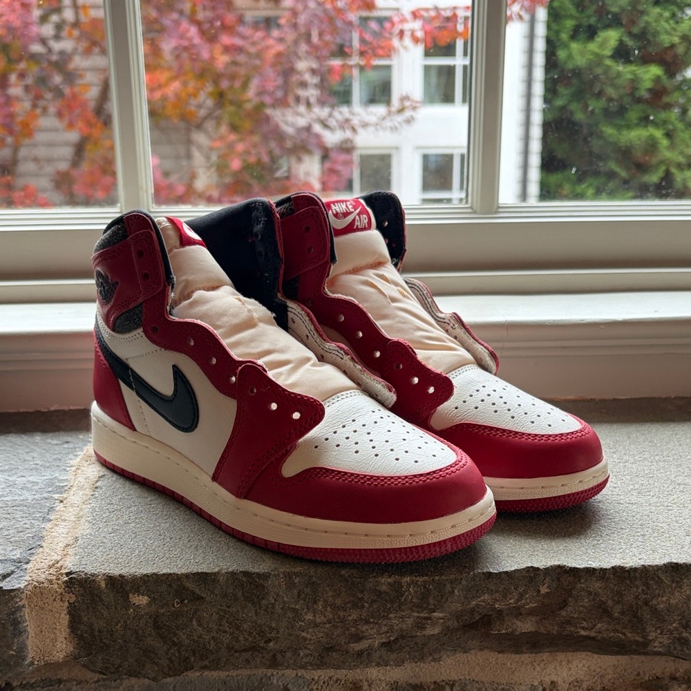 Nike boys Red and White Sneakers